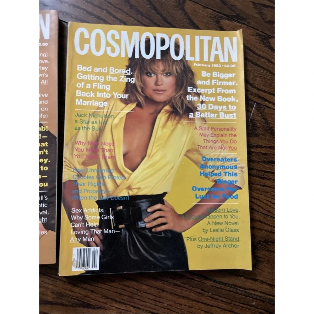 Lot Of 2 Vintage Cosmopolitan Magazines From 1983 Good Cond February November